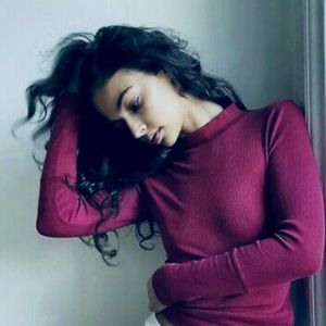 Free People The Rickie Long Sleeve Ribbed Tee NWT